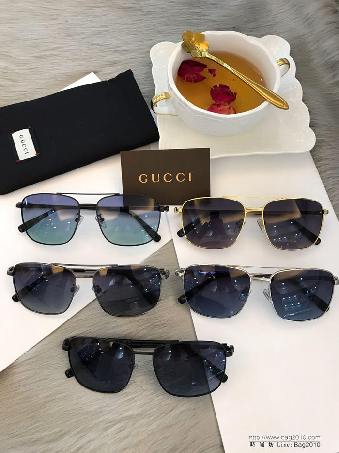 GUCCI古馳 2019新 GG2299S 小方框偏光太陽鏡 男女時尚墨鏡 超輕款  lly1667